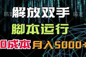 （11721期）解放双手，脚本运行，0成本月入5000+
