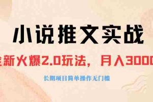 （8084期 ）外面收费990的小说推广软件，零粉丝可变现，月入3000+，小白当天即上手