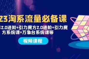 （7850期）2023淘系流量必备课 直通车2.0进阶+引力魔方2.0进阶+引力魔方系统课+万象台