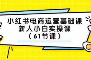 (7576期）小红书电商运营基础课，新人小白实操课（61节课）