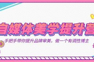 （7404期）自媒体-美学提升营  手把手带你提升-品牌审美，做一个有调性博主（11节课）