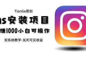 (6431期)帮别人安装ins,一单赚10元-30元不等,可以日入千元(当天见收益)