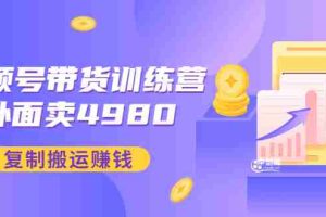 (2953期)外面卖4980【盗坤:视频号带货训练营】复制搬运赚钱(附电公商园文件)