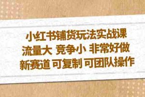 （5291期）小红书铺货玩法实战课，流量大 竞争小 非常好做 新赛道 可复制 可团队操作