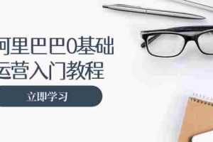 （13291期）阿里巴巴运营零基础入门教程：涵盖开店、运营、推广，快速成为电商高手