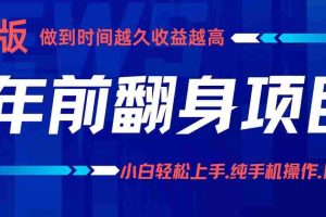 （16227期）项目讲解年入百万：小白轻松上手，纯手机操作.日入2k+